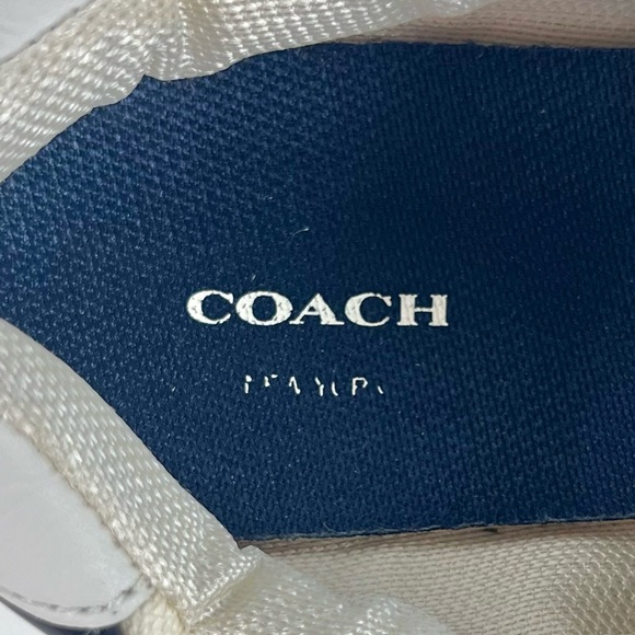 Coach Mae Navy & White Canvas Sneaker - Picture 8 of 9